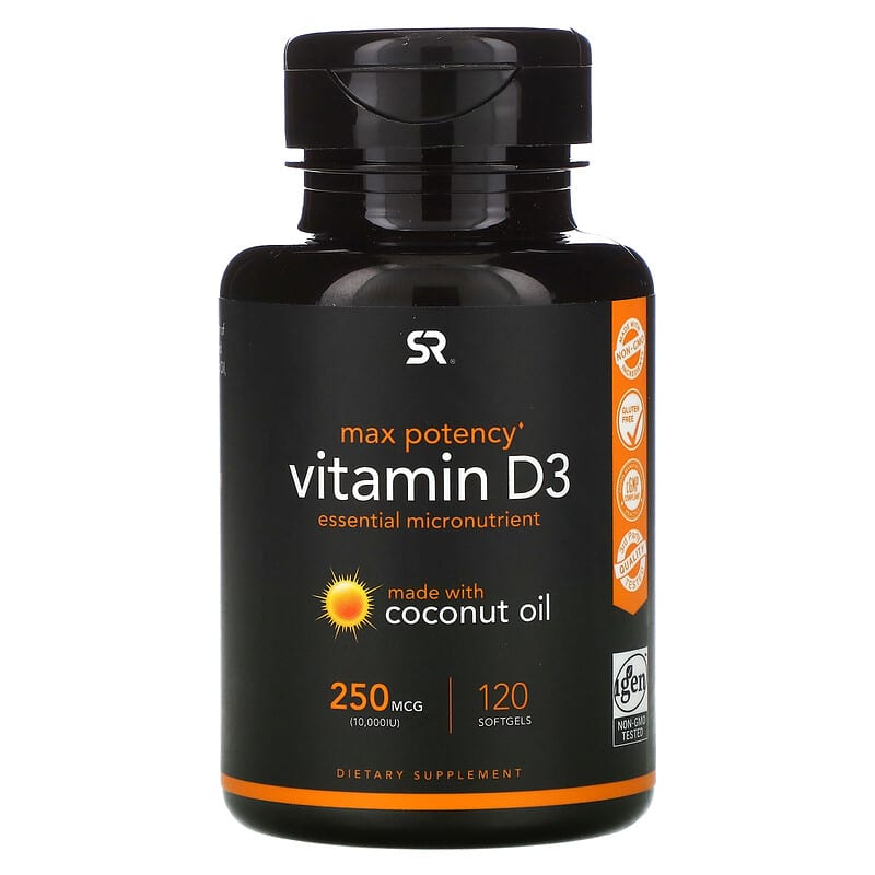 سبورتس ريسورش (Max potency vitamin D3) .. أفضل المكملات الآمنة لـ علاج نقص فيتامين د للحامل